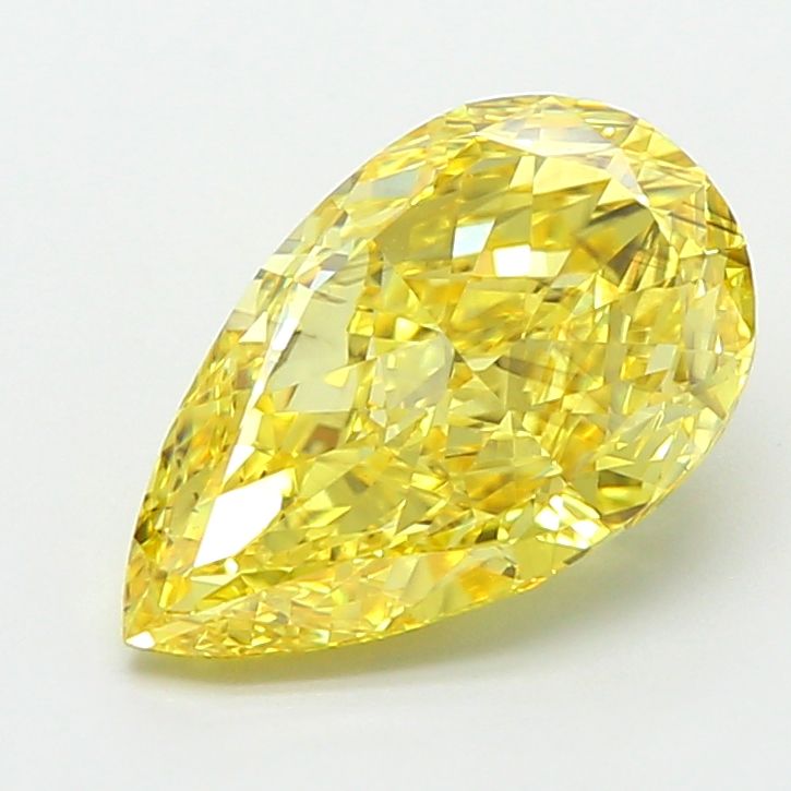 2.51 Carat Pear Cut Fancy Yellow