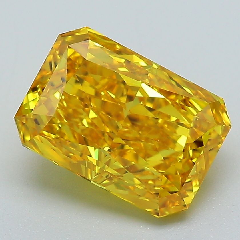 3.02 Carat Radiant Cut Fancy Yellow