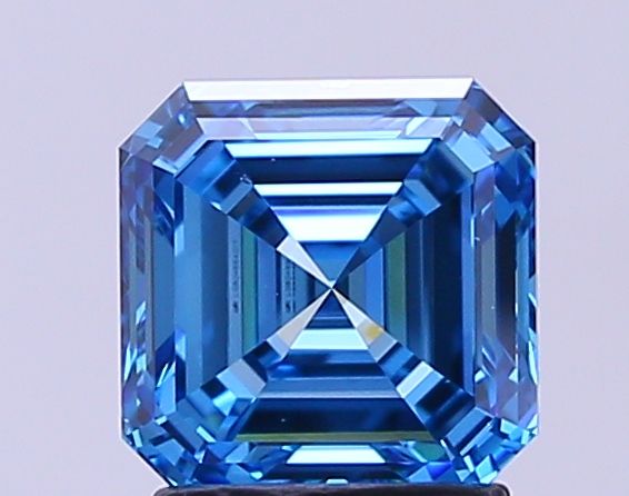 2.00 Carat Asscher Cut Fancy Blue