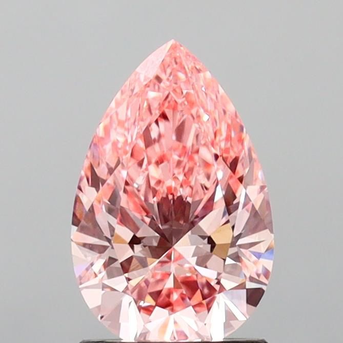 1.52 Carat Pear Cut Fancy Pink