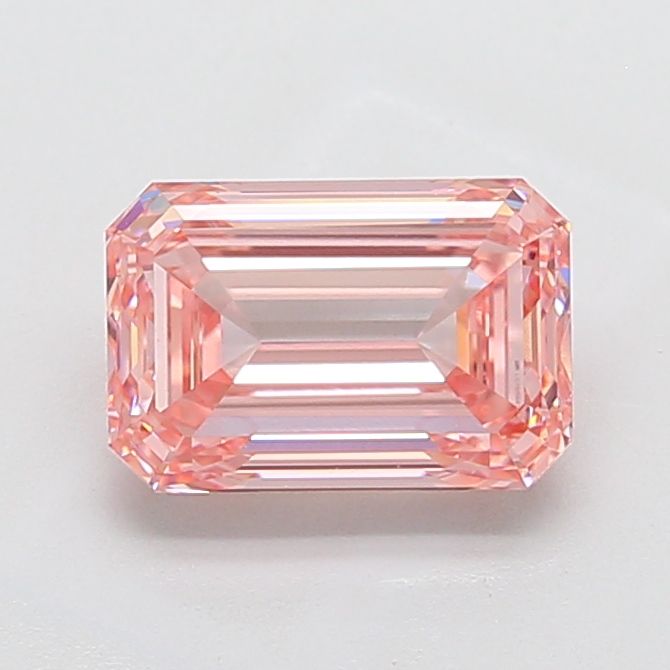 3.33 Carat Emerald Cut Fancy Pink