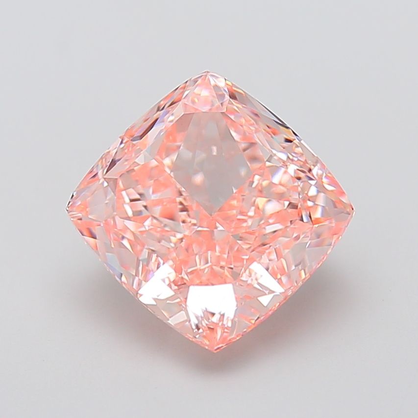 6.16 Carat Cushion Cut Fancy Pink