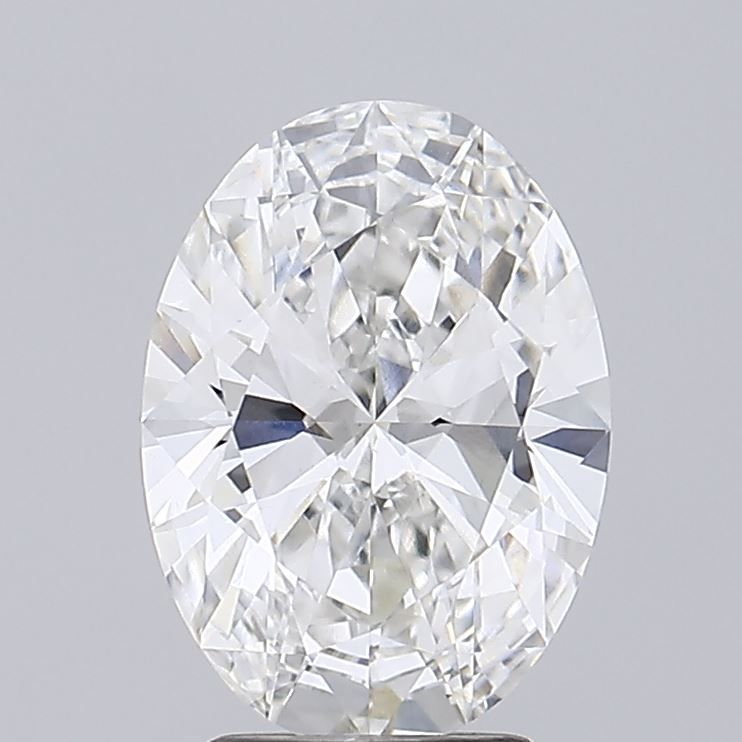 2.98 Carat F-VVS2 Oval Lab Diamond