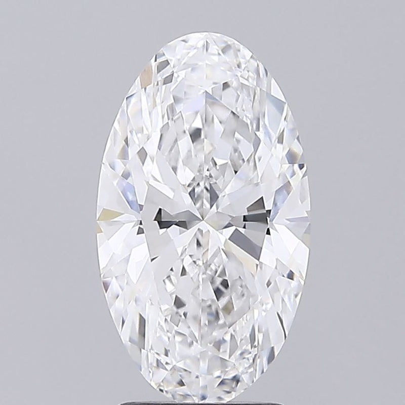 3 Carat D-VVS2 Oval Lab Diamond