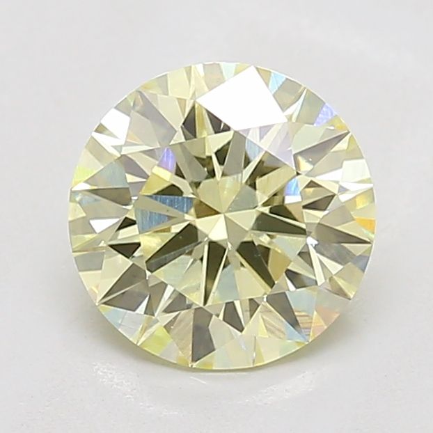 1.22 Carat Round Cut Fancy Yellow