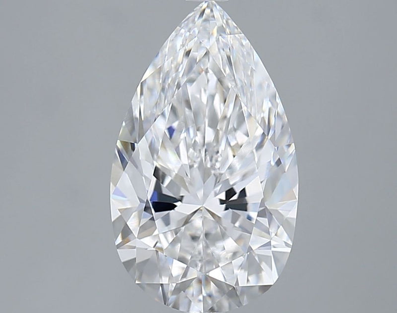 3.05 Carat D-VVS2 Pear Lab Diamond