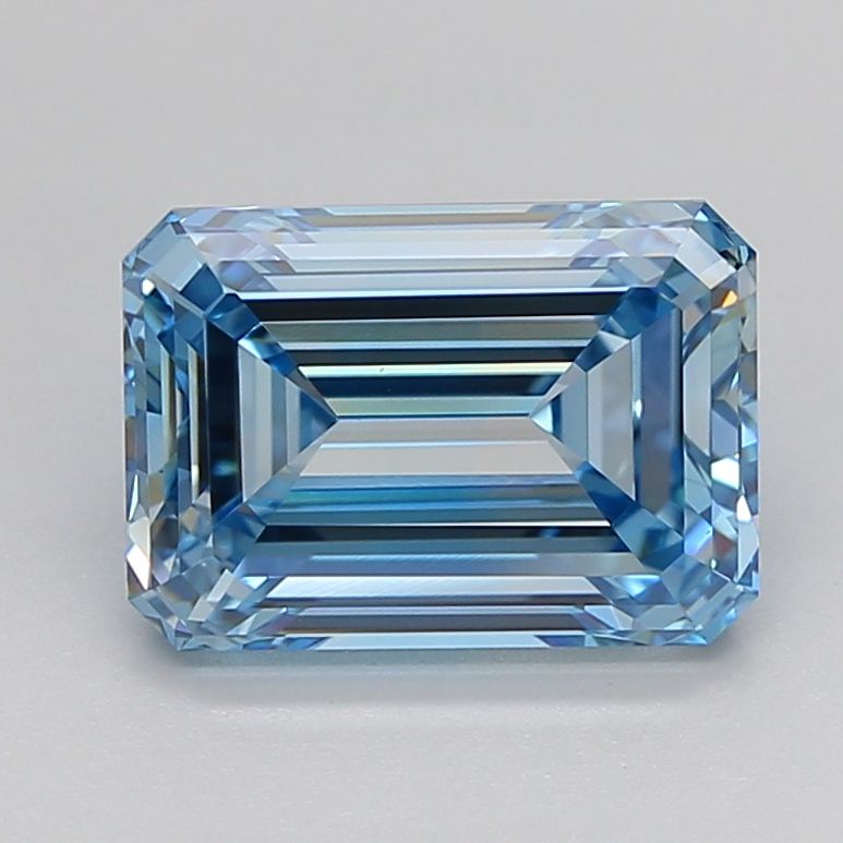 3 Carat Emerald Cut Fancy Blue