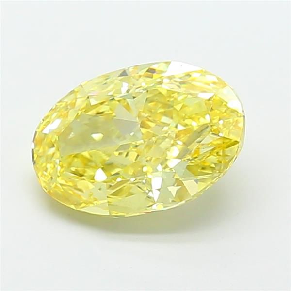 4.01 Carat Oval Cut Fancy Yellow