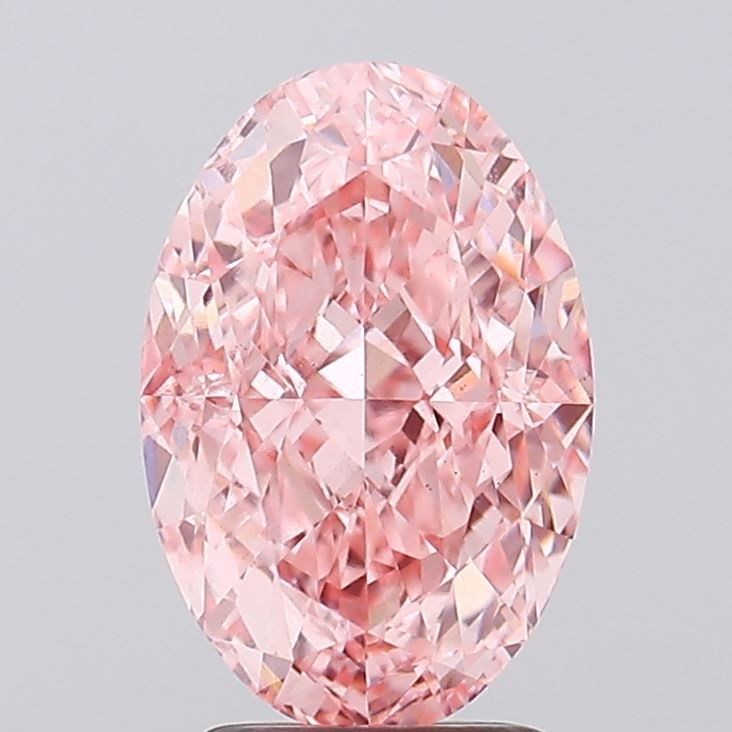 3.33 Carat Oval Cut Fancy Pink