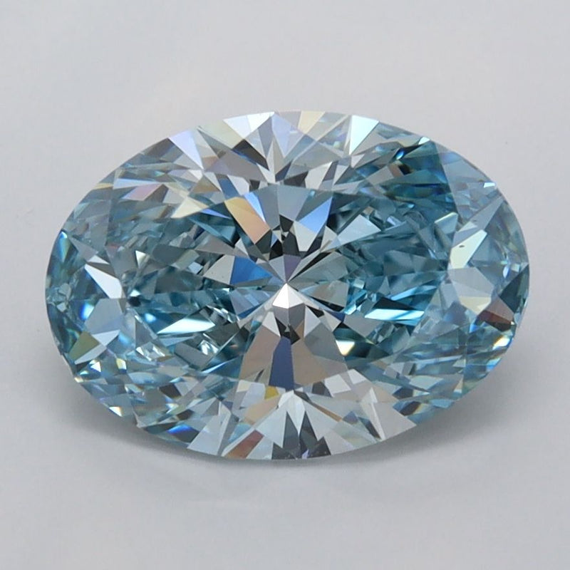 2.09 Carat Oval Cut Fancy Blue