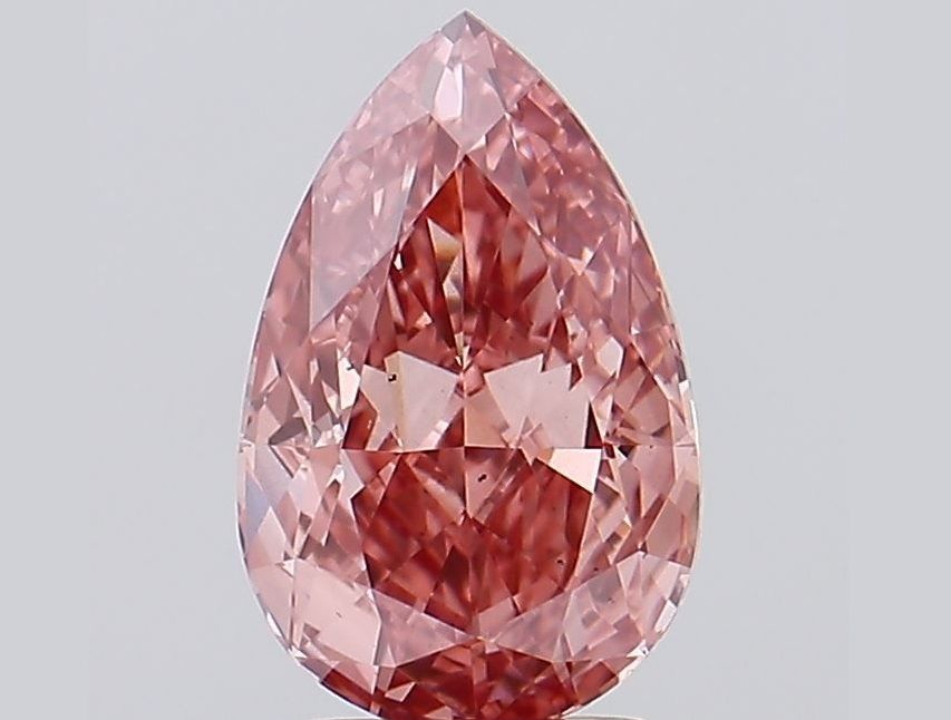 2.52 Carat Pear Cut Fancy Pink
