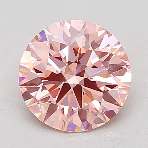4.02 Carat Round Cut Fancy Pink