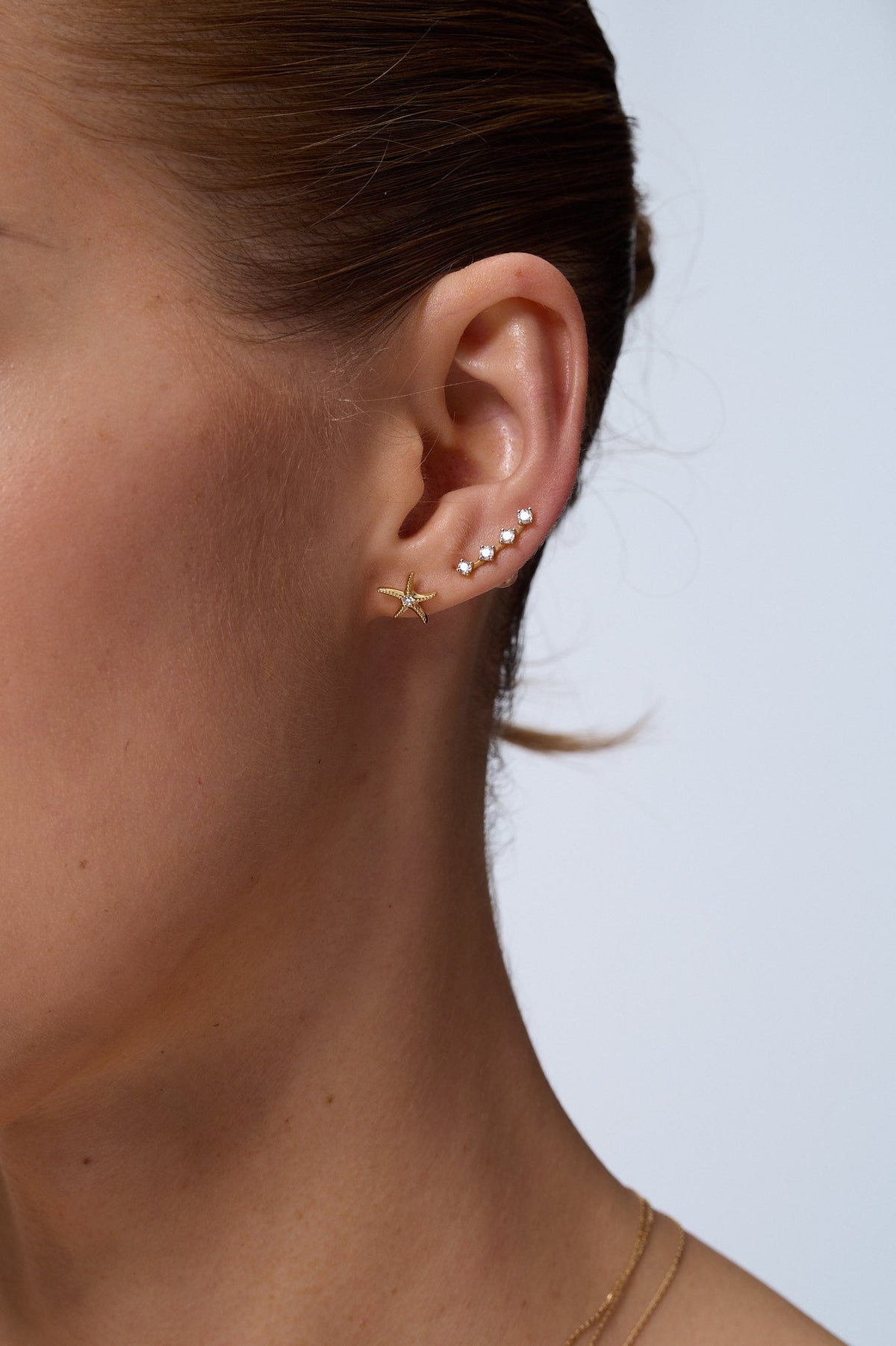 The Cascade Drop Earrings, 14K Yellow Gold