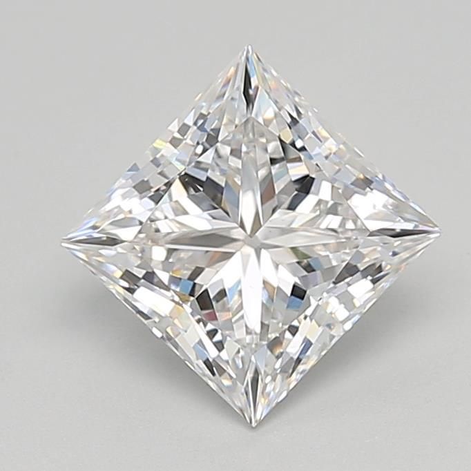 2.42 Carat F-VVS2 Princess Lab Diamond