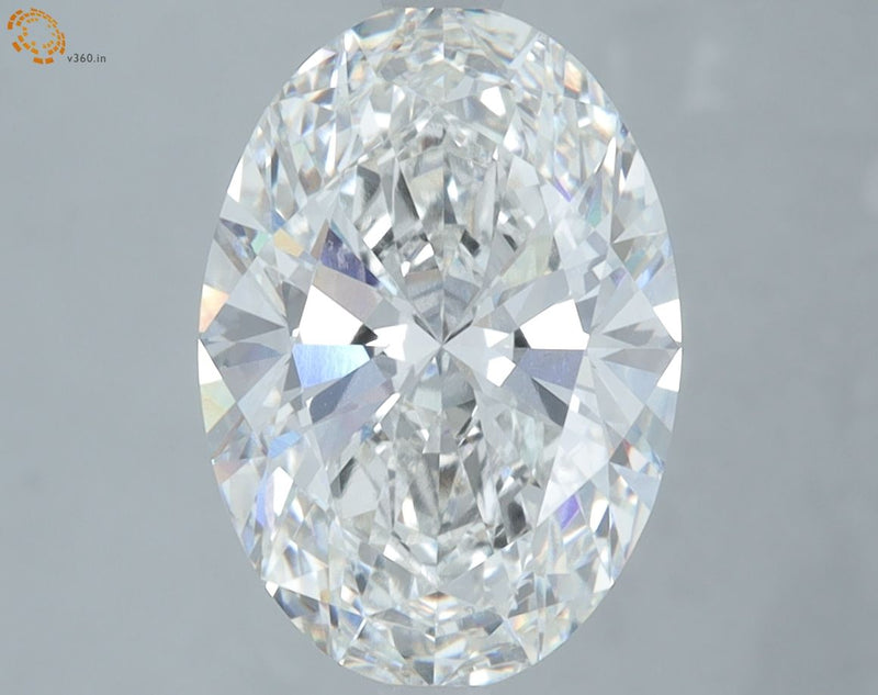 3.57 Carat F-VVS2 Oval Lab Diamond