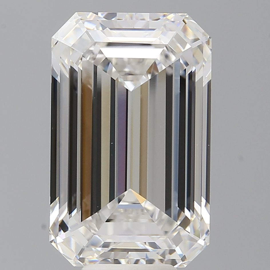 10.06 Carat F-VVS2 Emerald Lab Diamond