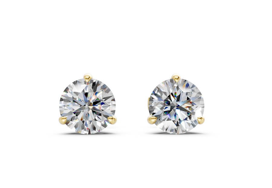 Florence Classic Diamond Round Cut Studs