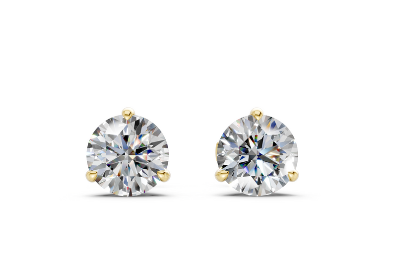 Florence Classic Diamond Round Cut Studs - D VVS1