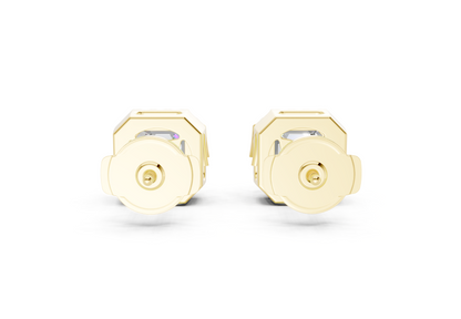 Marseille Halo Diamond Asscher Cut Studs