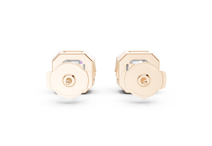 Marseille Halo Diamond Asscher Cut Studs