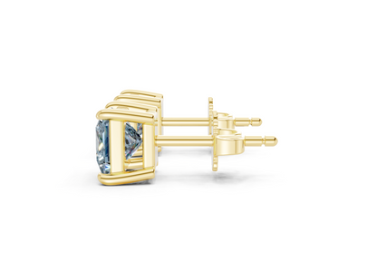 Geneva Classic Blue Diamond Princess Cut Studs