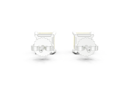 Geneva Classic Yellow Diamond Princess Cut Studs