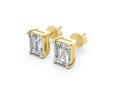 Geneva Classic Diamond Emerald Cut Studs