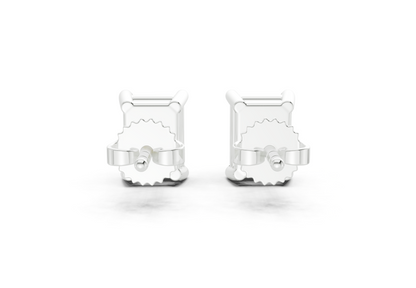 Geneva Classic Yellow Diamond Emerald Cut Studs