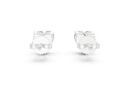 Geneva Classic Sapphire Gemstone Heart Cut Studs
