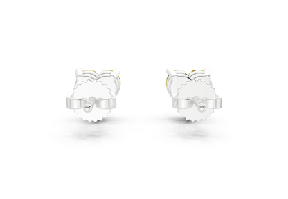 Geneva Classic Yellow Diamond Heart Cut Studs