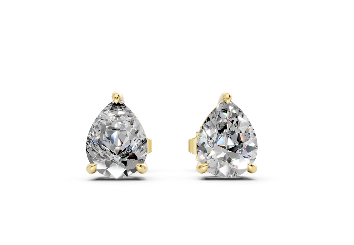 Geneva Classic Diamond Pear Cut Studs