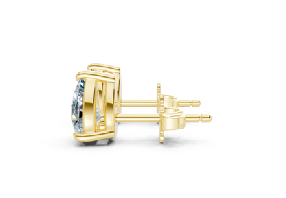 Geneva Classic Blue Diamond Pear Cut Studs