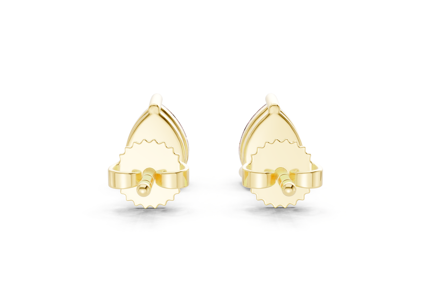 Geneva Classic Pink Diamond Pear Cut Studs