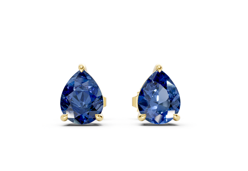 Geneva Classic Sapphire Gemstone Pear Cut Studs