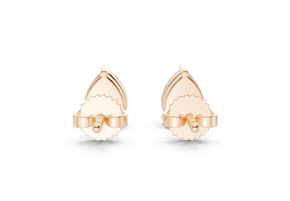 Geneva Classic Blue Diamond Pear Cut Studs