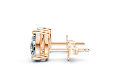 Geneva Classic Blue Diamond Pear Cut Studs