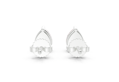 Geneva Classic Pink Diamond Pear Cut Studs