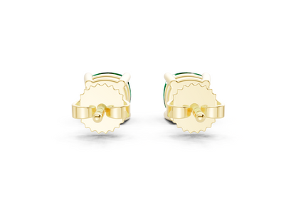Geneva Classic Emerald Gemstone Cushion Cut Studs