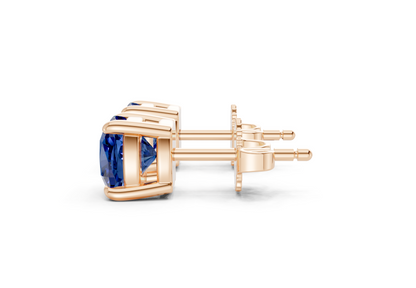 Geneva Classic Sapphire Gemstone Cushion Cut Studs