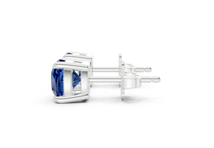 Geneva Classic Sapphire Gemstone Cushion Cut Studs
