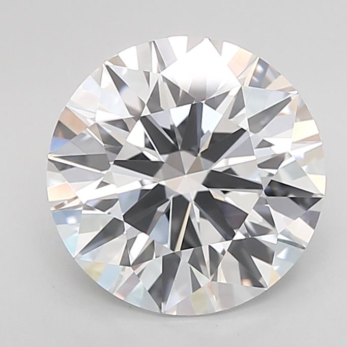 2.84 Carat D-VVS2 Round Lab Diamond