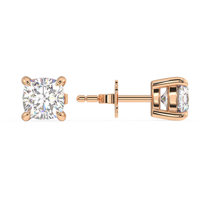 London Classic Cushion Diamond Studs