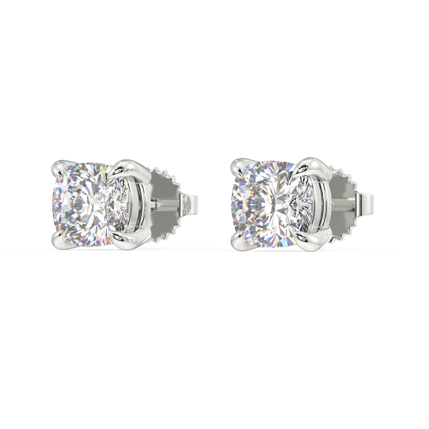 London Classic Cushion Diamond Studs