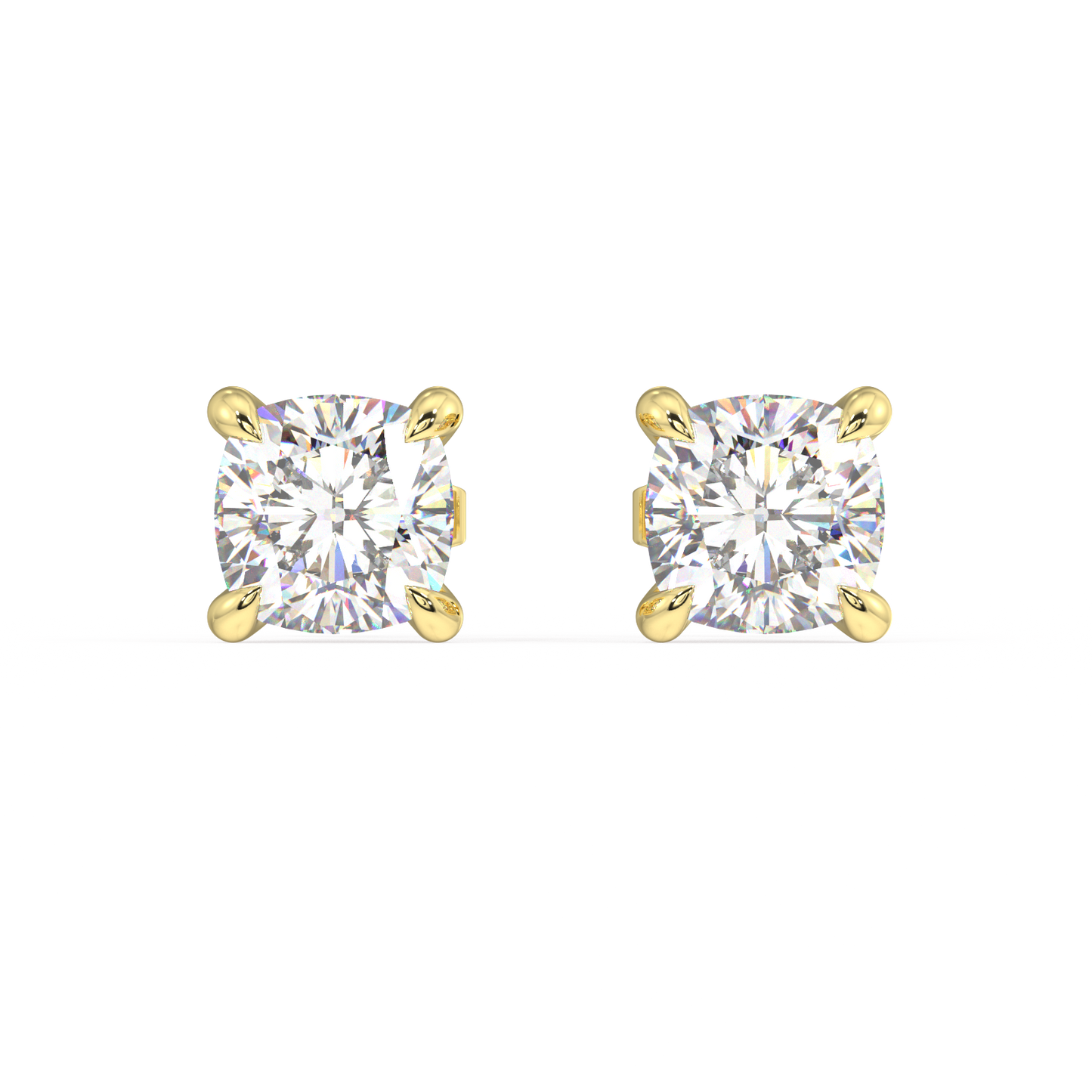 London Classic Cushion Diamond Studs