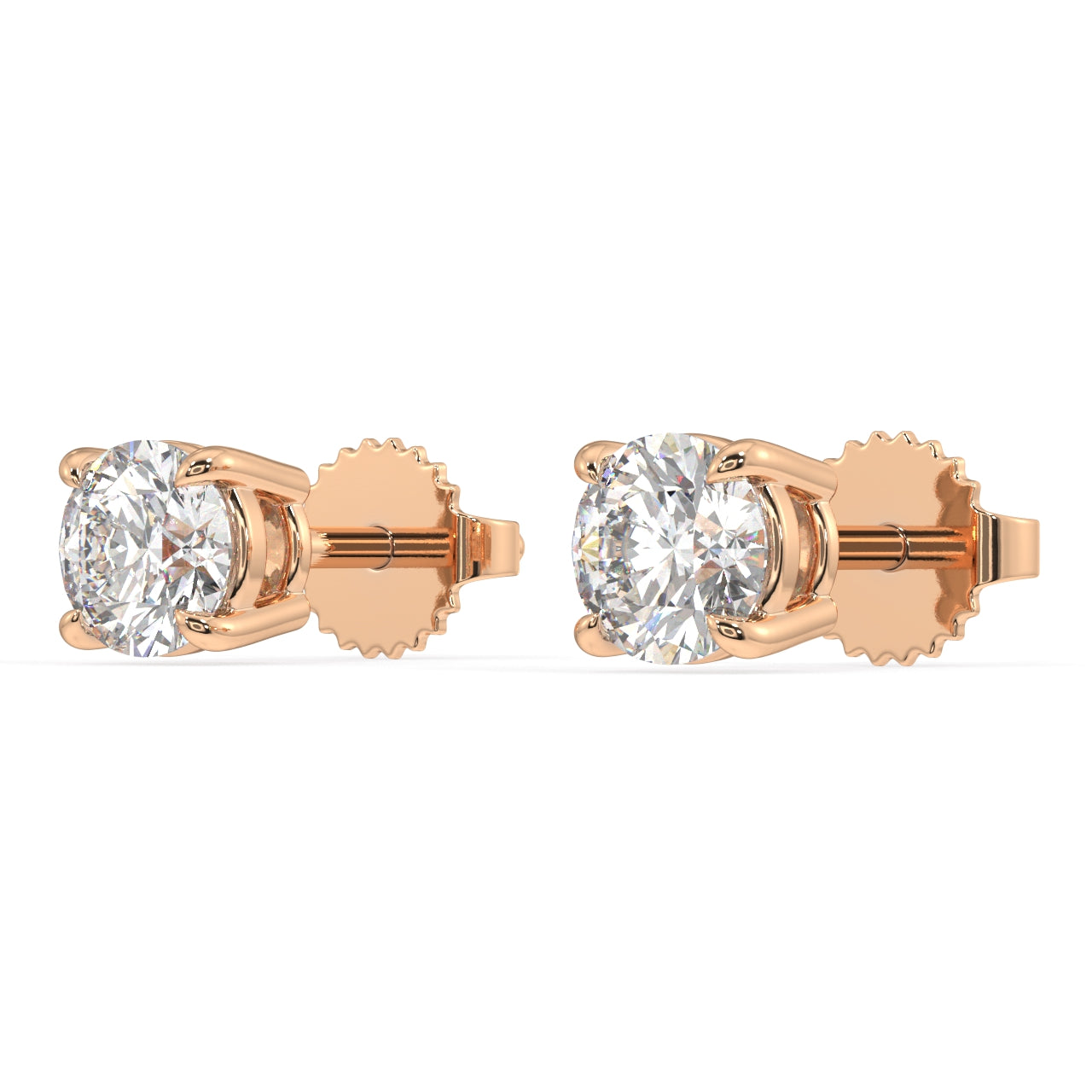 London Classic Round Diamond Studs