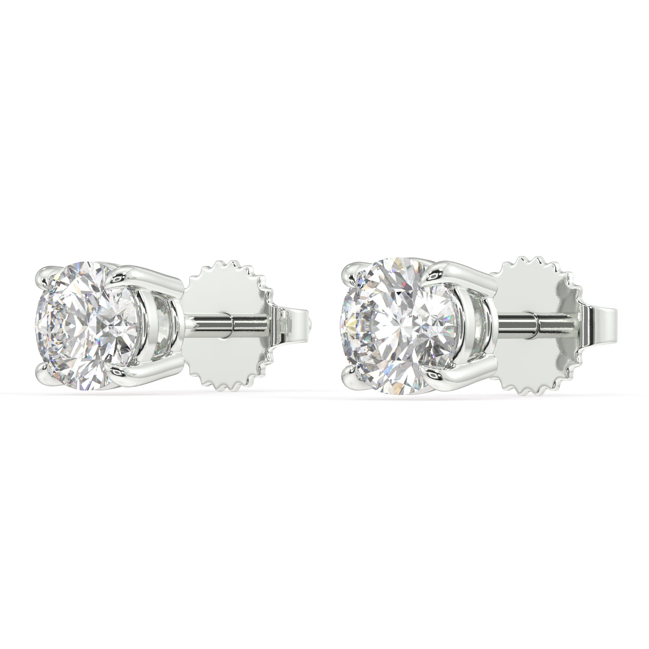 London Classic Round Diamond Studs