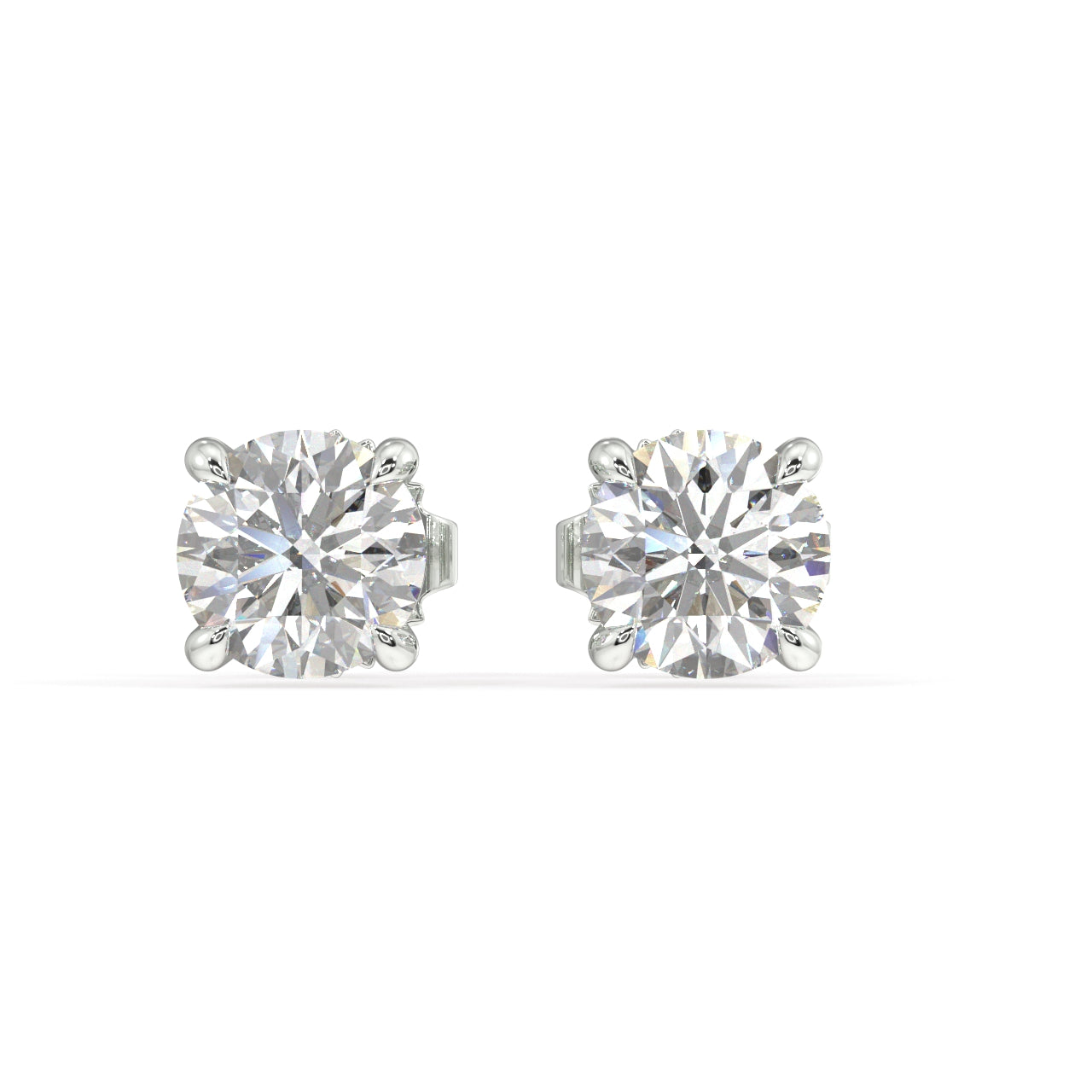 London Classic Round Diamond Studs