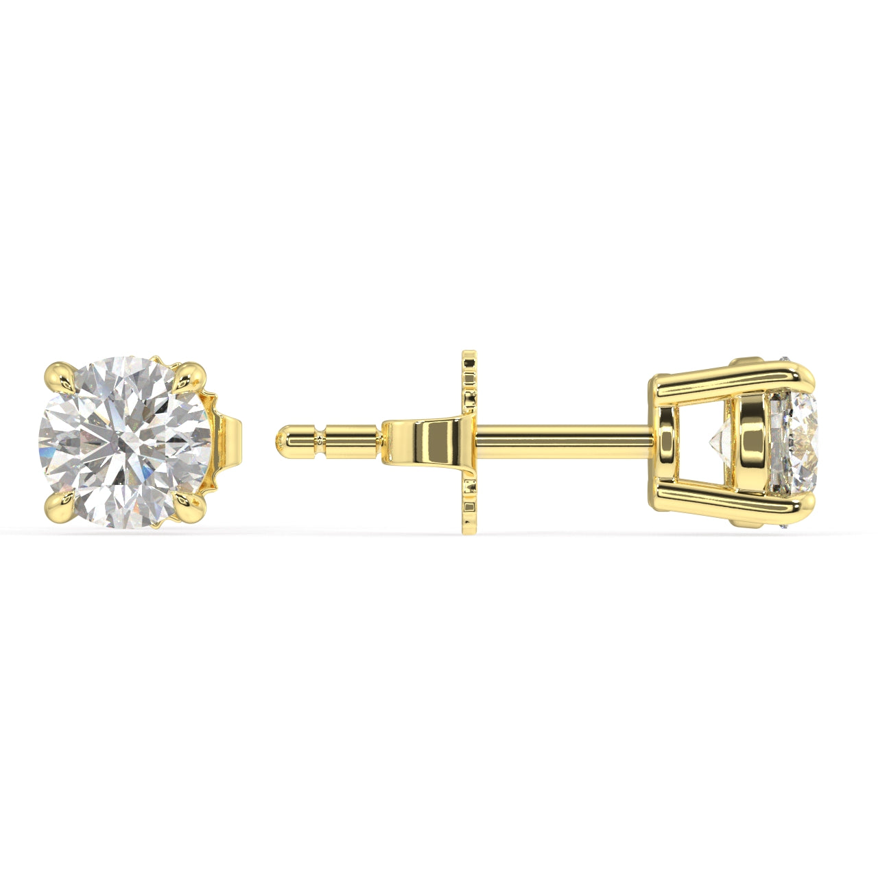 London Classic Round Diamond Studs