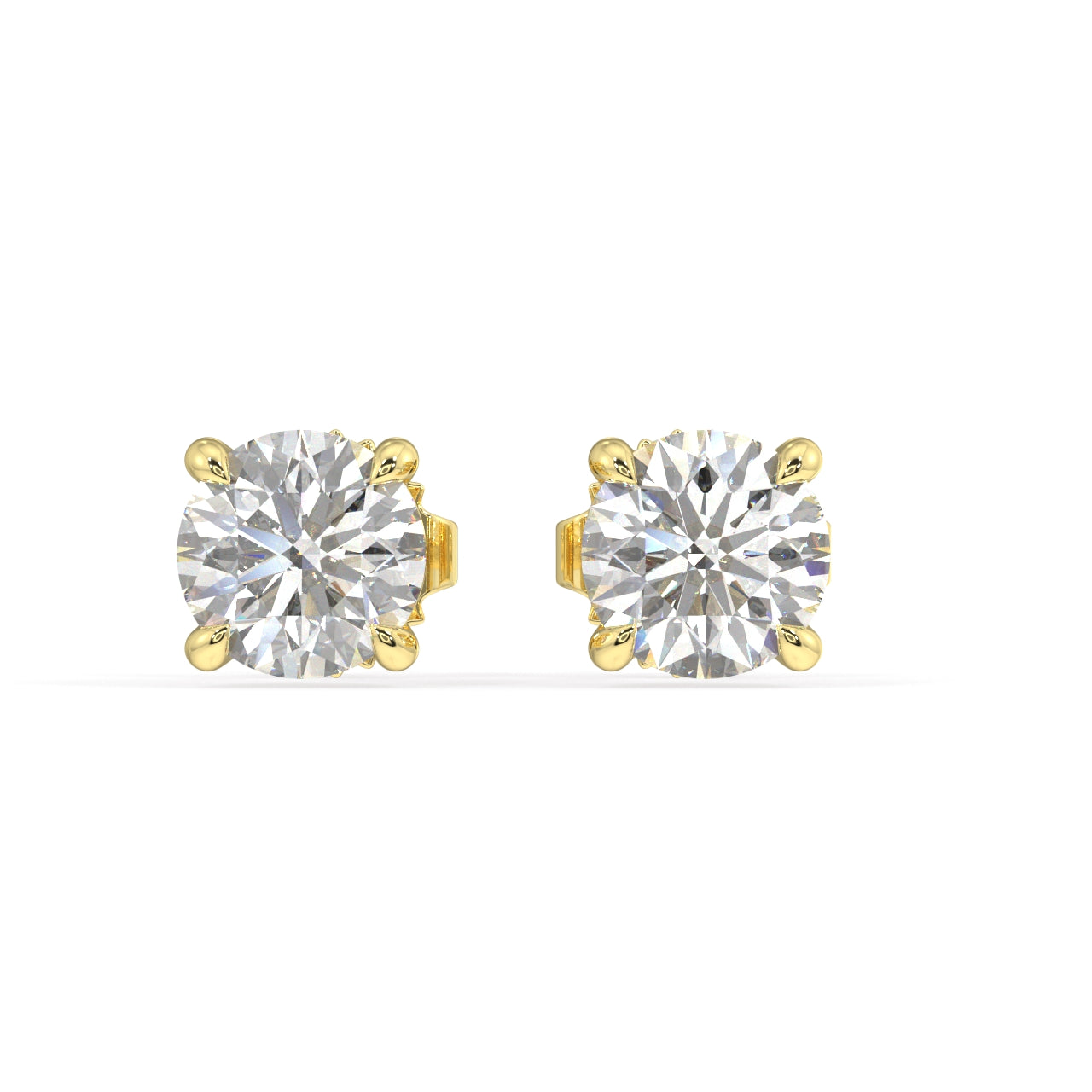 London Classic Round Diamond Studs