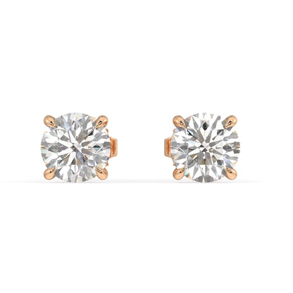 London Classic Round Diamond Studs